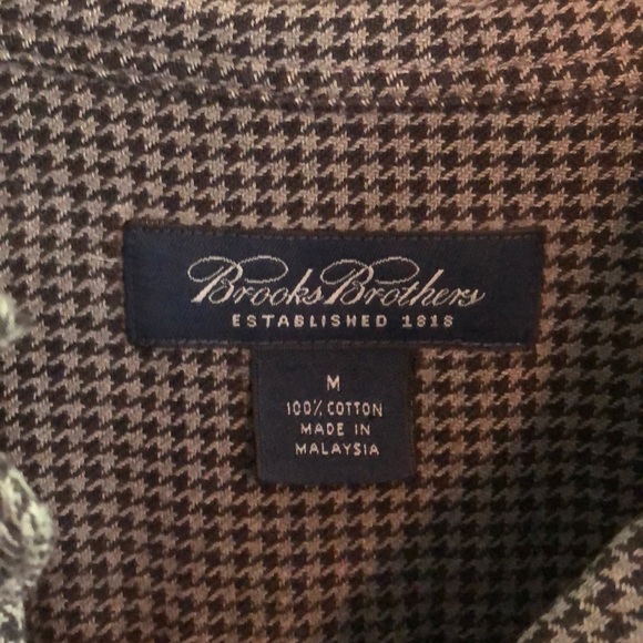 Brooks brothers houndstooth long sleeve button up - Picture 2 of 5